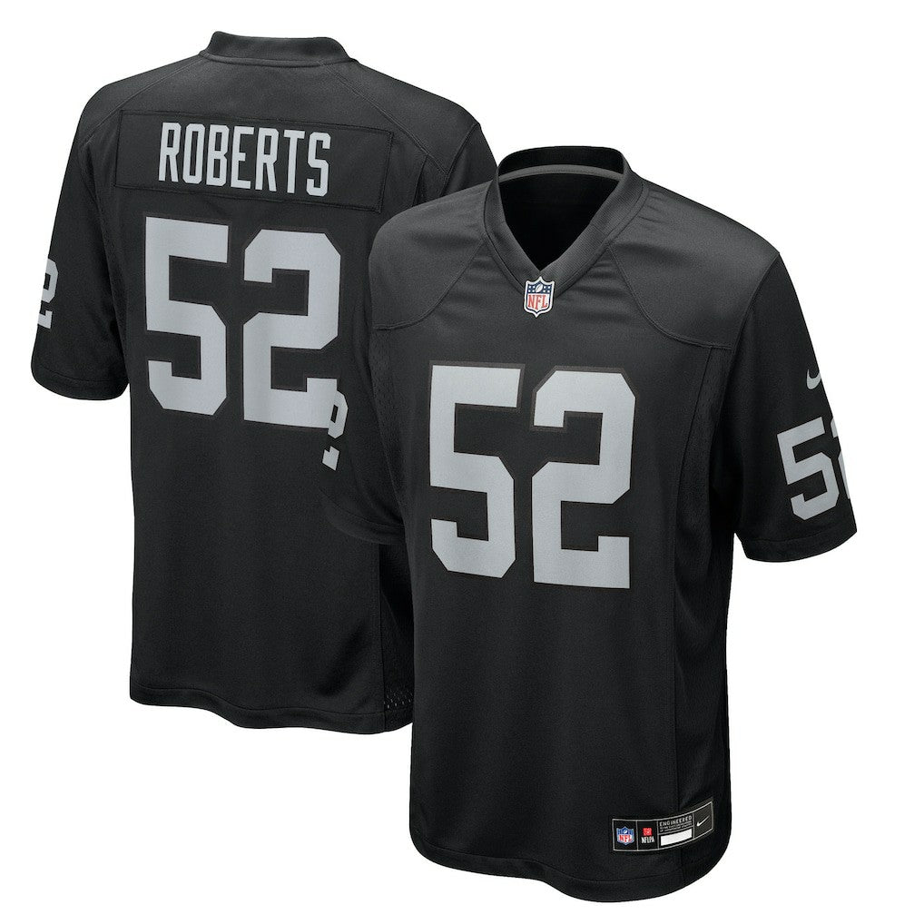 Elandon Roberts Las Vegas Raiders Team Game Jersey - Black