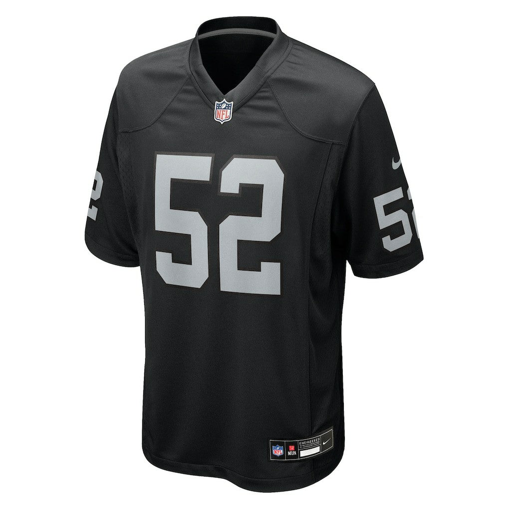 Elandon Roberts Las Vegas Raiders Team Game Jersey - Black