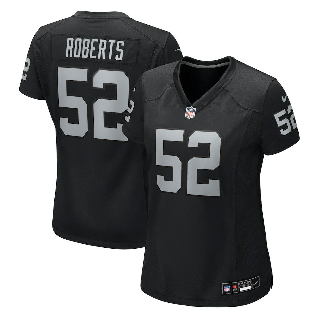 Elandon Roberts Las Vegas Raiders Women's Team Game Jersey - Black