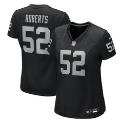 Elandon Roberts Las Vegas Raiders Women's Team Game Jersey - Black