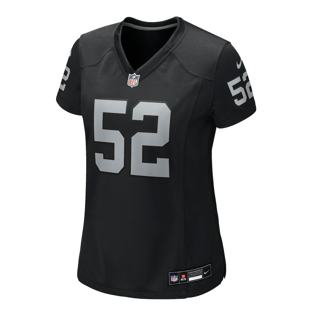 Elandon Roberts Las Vegas Raiders Women's Team Game Jersey - Black
