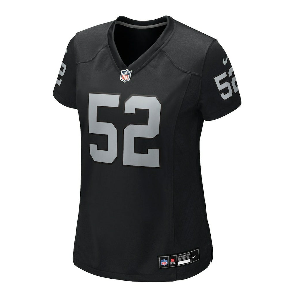 Elandon Roberts Las Vegas Raiders Women's Team Game Jersey - Black