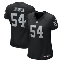 Brennan Jackson Las Vegas Raiders Women's Team Game Jersey - Black
