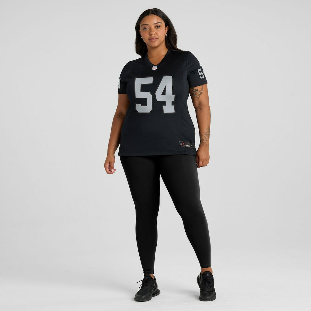 Brennan Jackson Las Vegas Raiders Women's Team Game Jersey - Black