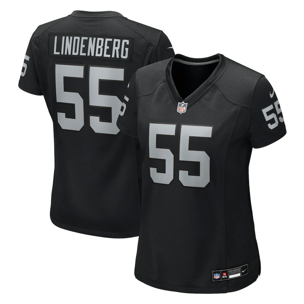 Cody Lindenberg Las Vegas Raiders Women's Team Game Jersey - Black