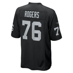 Caleb Rogers Las Vegas Raiders Team Game Jersey - Black