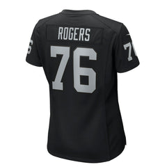 Caleb Rogers Las Vegas Raiders Women's Team Game Jersey - Black