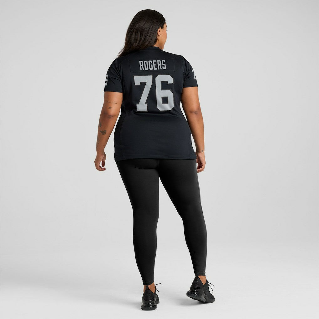 Caleb Rogers Las Vegas Raiders Women's Team Game Jersey - Black