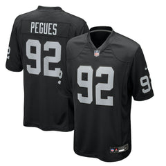 JJ Pegues Las Vegas Raiders Team Game Jersey - Black