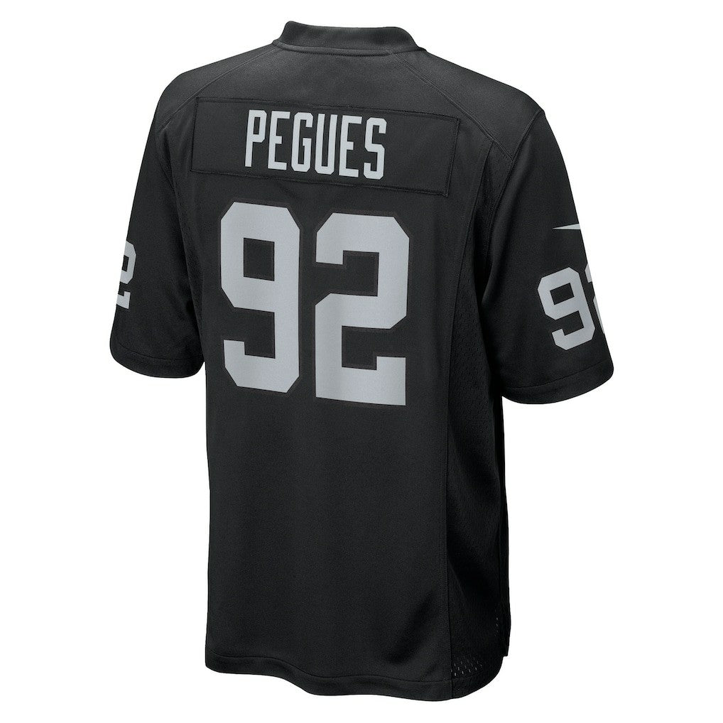 JJ Pegues Las Vegas Raiders Team Game Jersey - Black