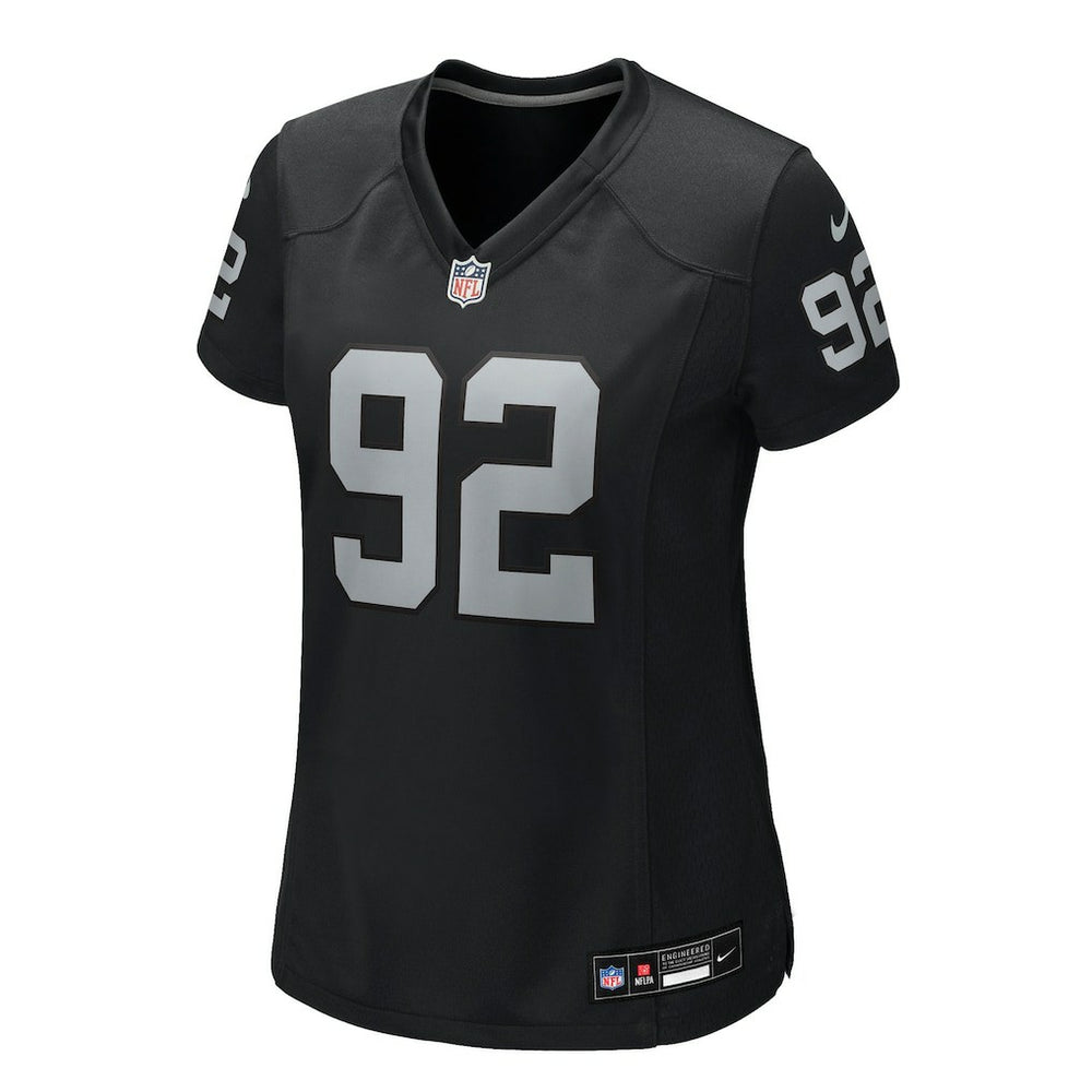 JJ Pegues Las Vegas Raiders Women's Team Game Jersey - Black