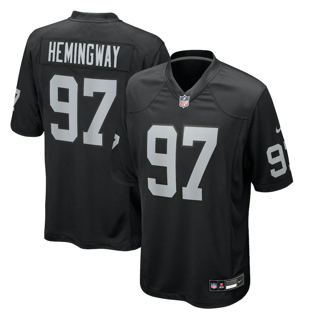 Tonka Hemingway Las Vegas Raiders Team Game Jersey - Black