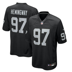 Tonka Hemingway Las Vegas Raiders Team Game Jersey - Black
