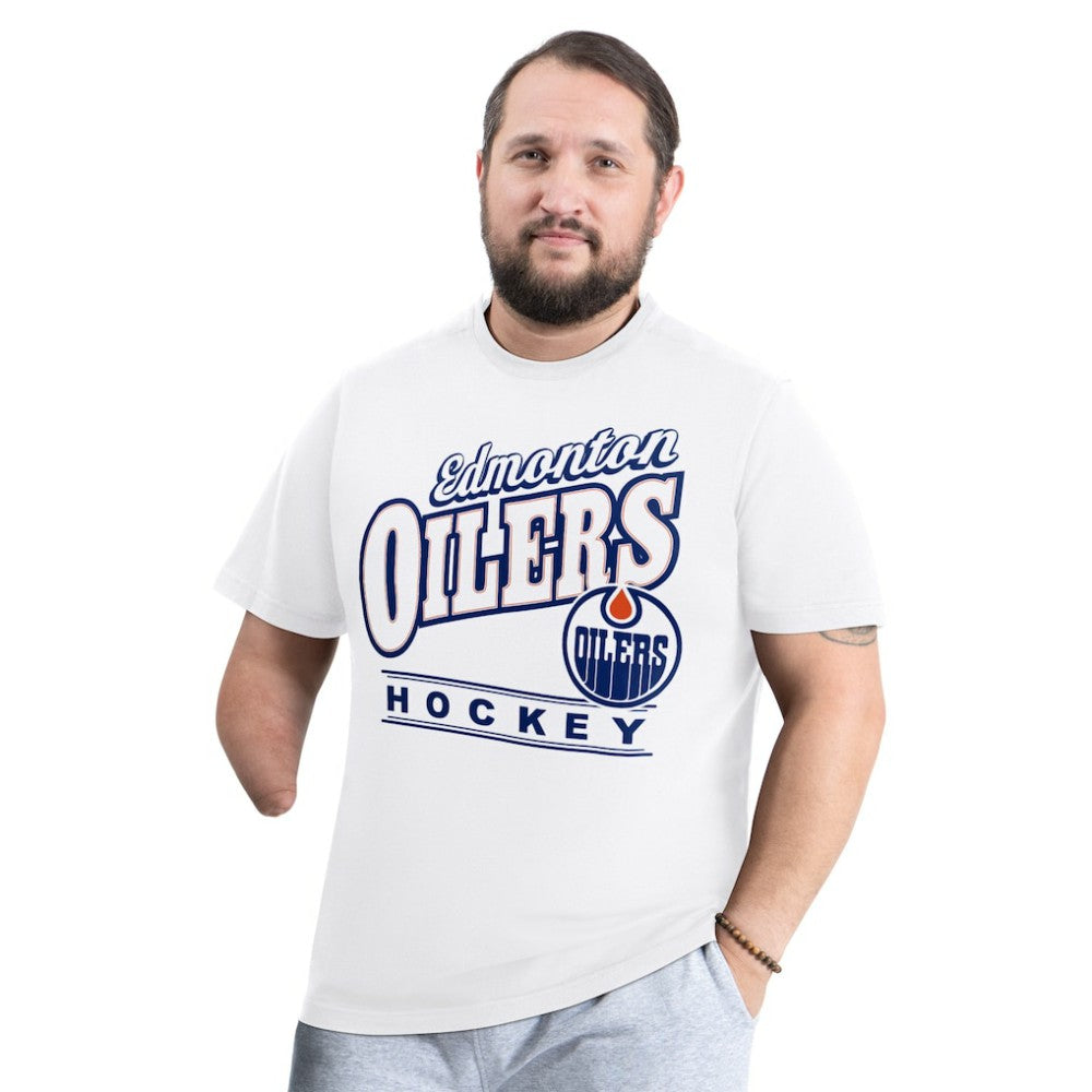 Edmonton Oilers G-III Sports by Carl Banks Adaptive Headliner T-Shirt White