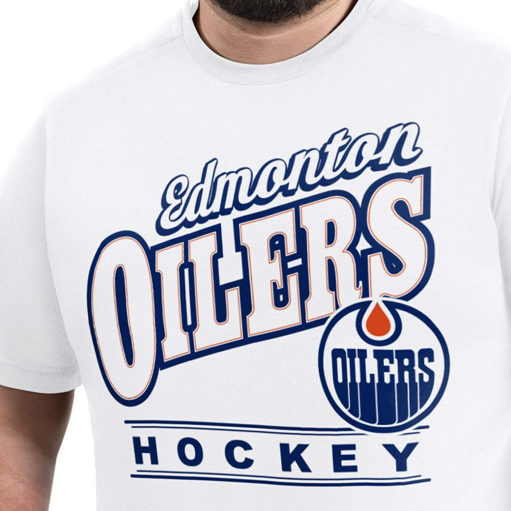 Edmonton Oilers G-III Sports by Carl Banks Adaptive Headliner T-Shirt White