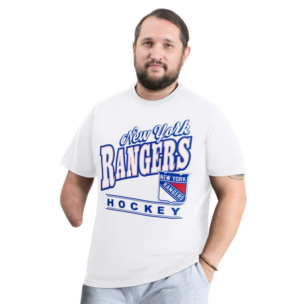 New York Rangers G-III Sports by Carl Banks Adaptive Headliner T-Shirt White