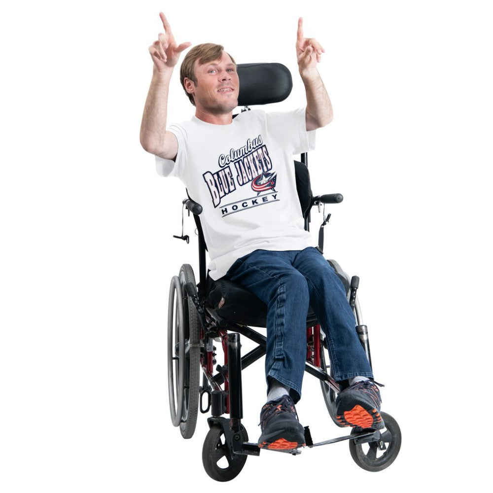 Columbus Blue Jackets G-III Sports by Carl Banks Adaptive Headliner T-Shirt White
