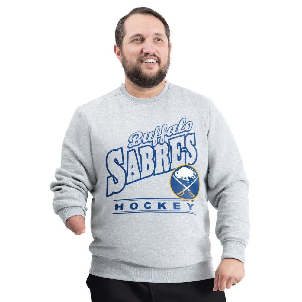 Buffalo Sabres G-III Sports by Carl Banks Adaptive Headliner Fleece Sweatshirt Gray