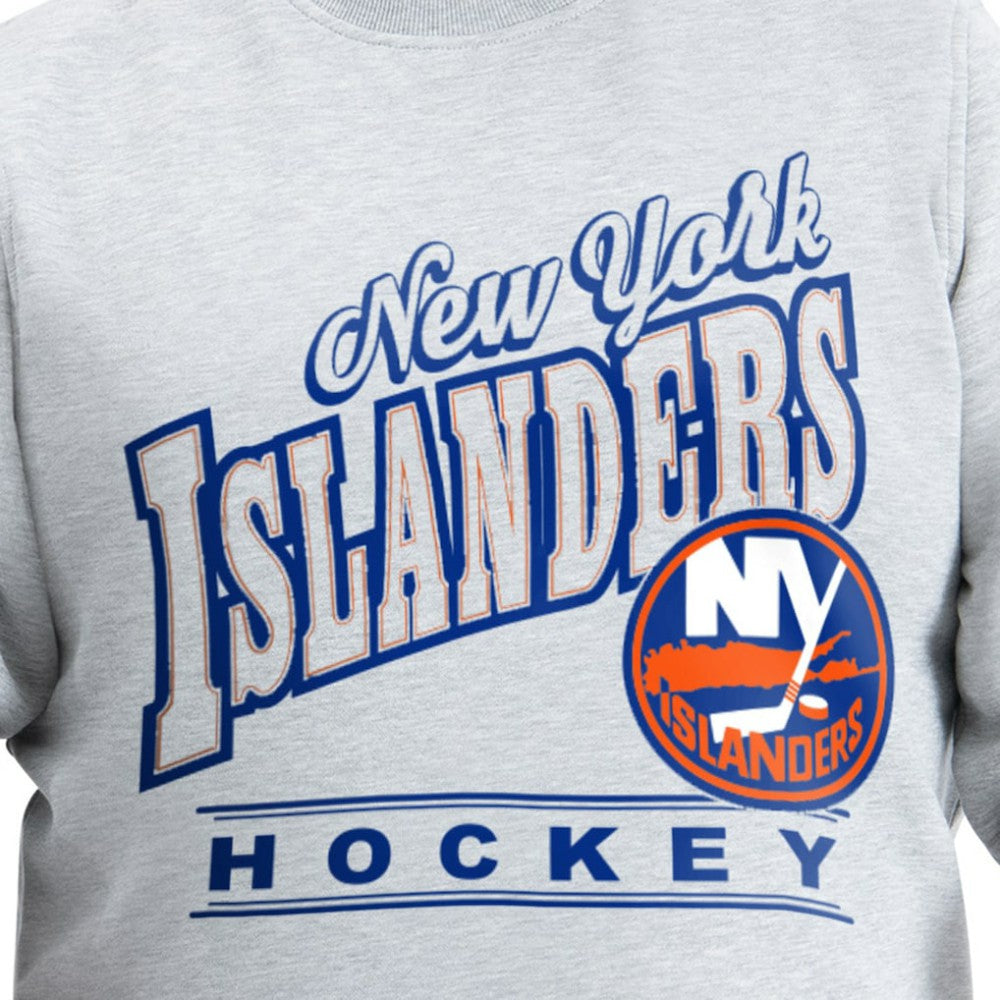 New York Islanders G-III Sports by Carl Banks Adaptive Headliner Fleece Sweatshirt Gray
