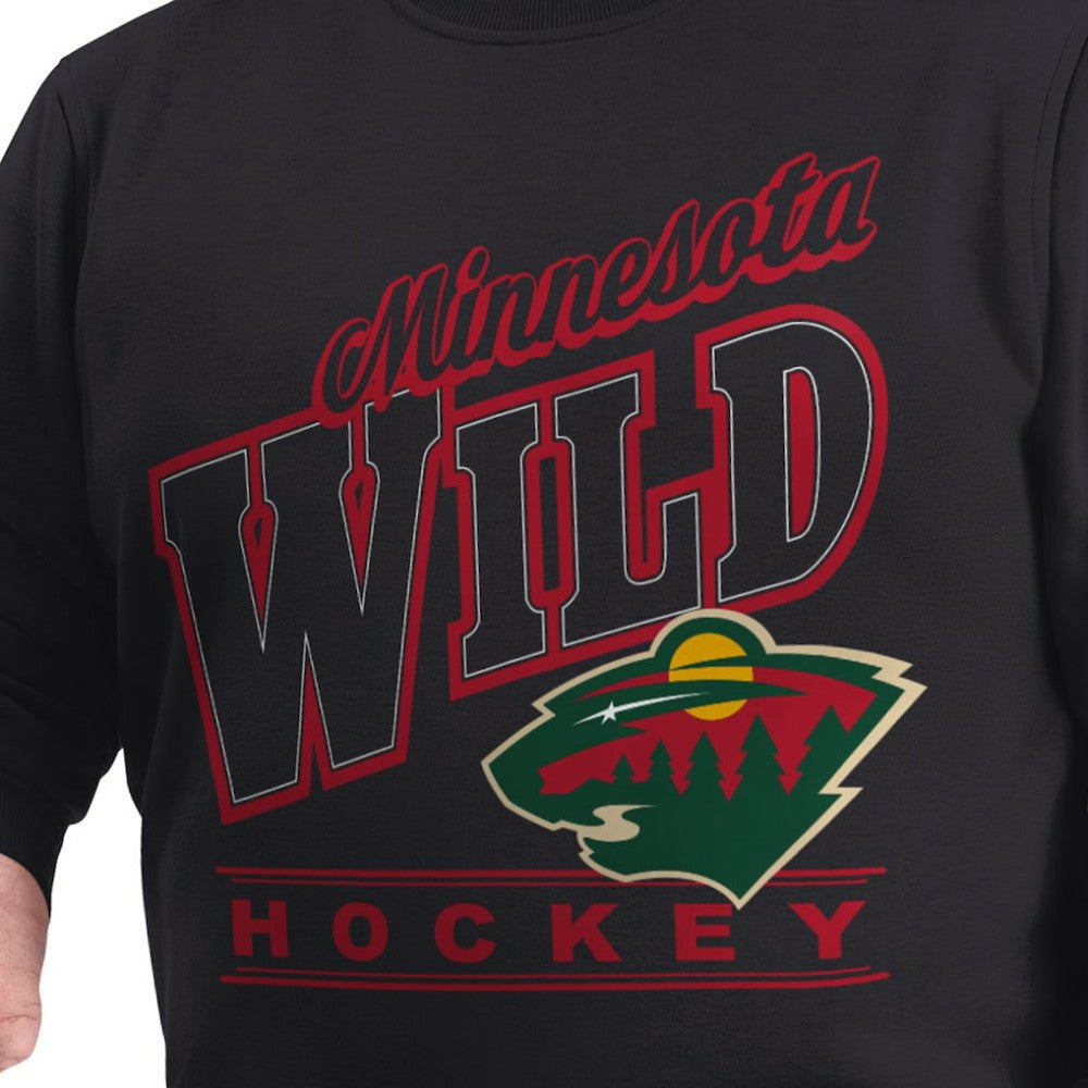 Minnesota Wild G-III Sports by Carl Banks Adaptive Headliner Fleece Sweatshirt Black