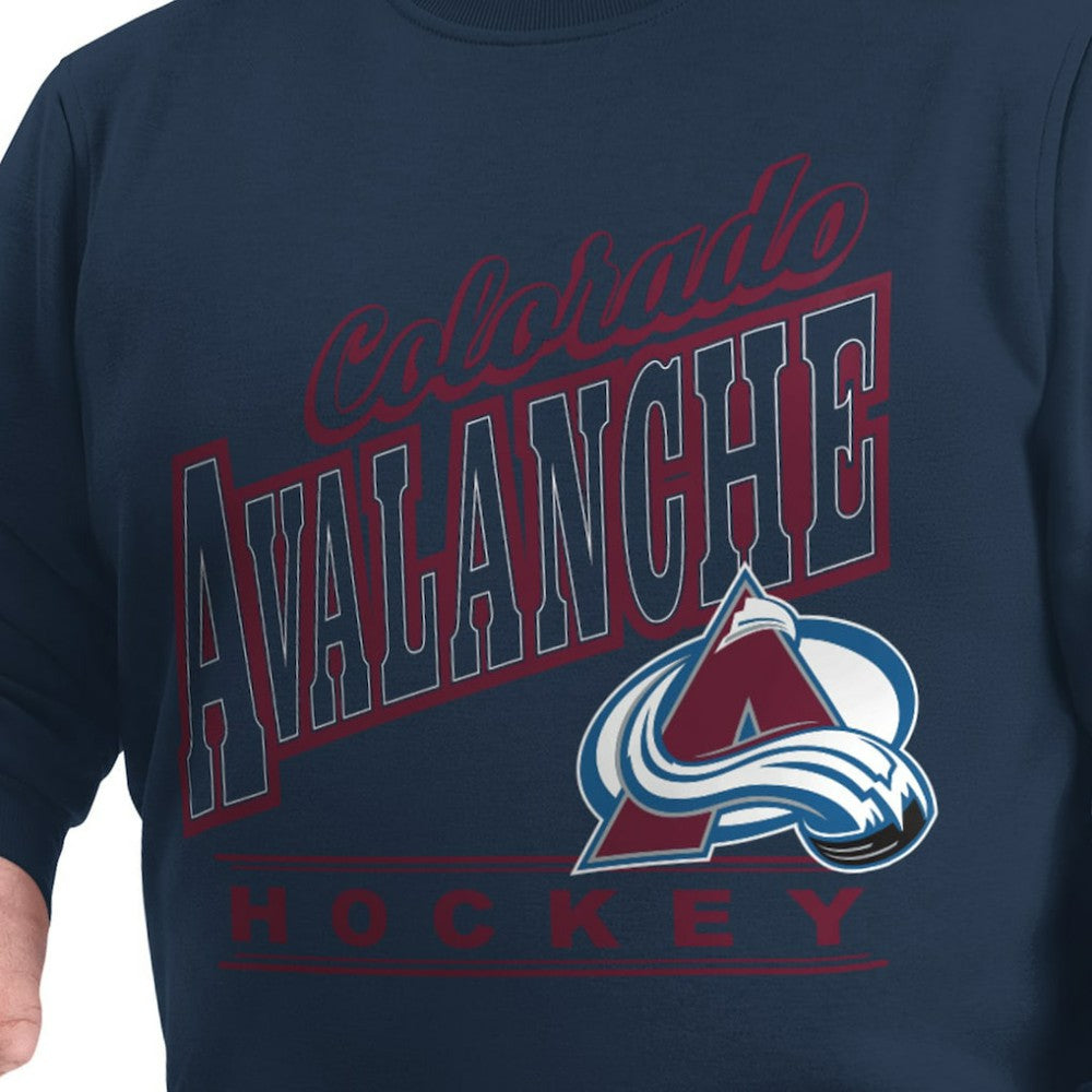 Colorado Avalanche G-III Sports by Carl Banks Adaptive Headliner Fleece Sweatshirt Navy