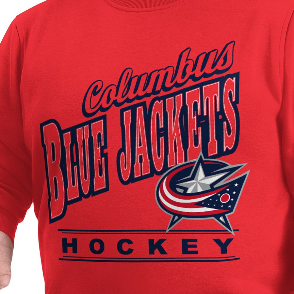 Columbus Blue Jackets G-III Sports by Carl Banks Adaptive Headliner Fleece Sweatshirt Red