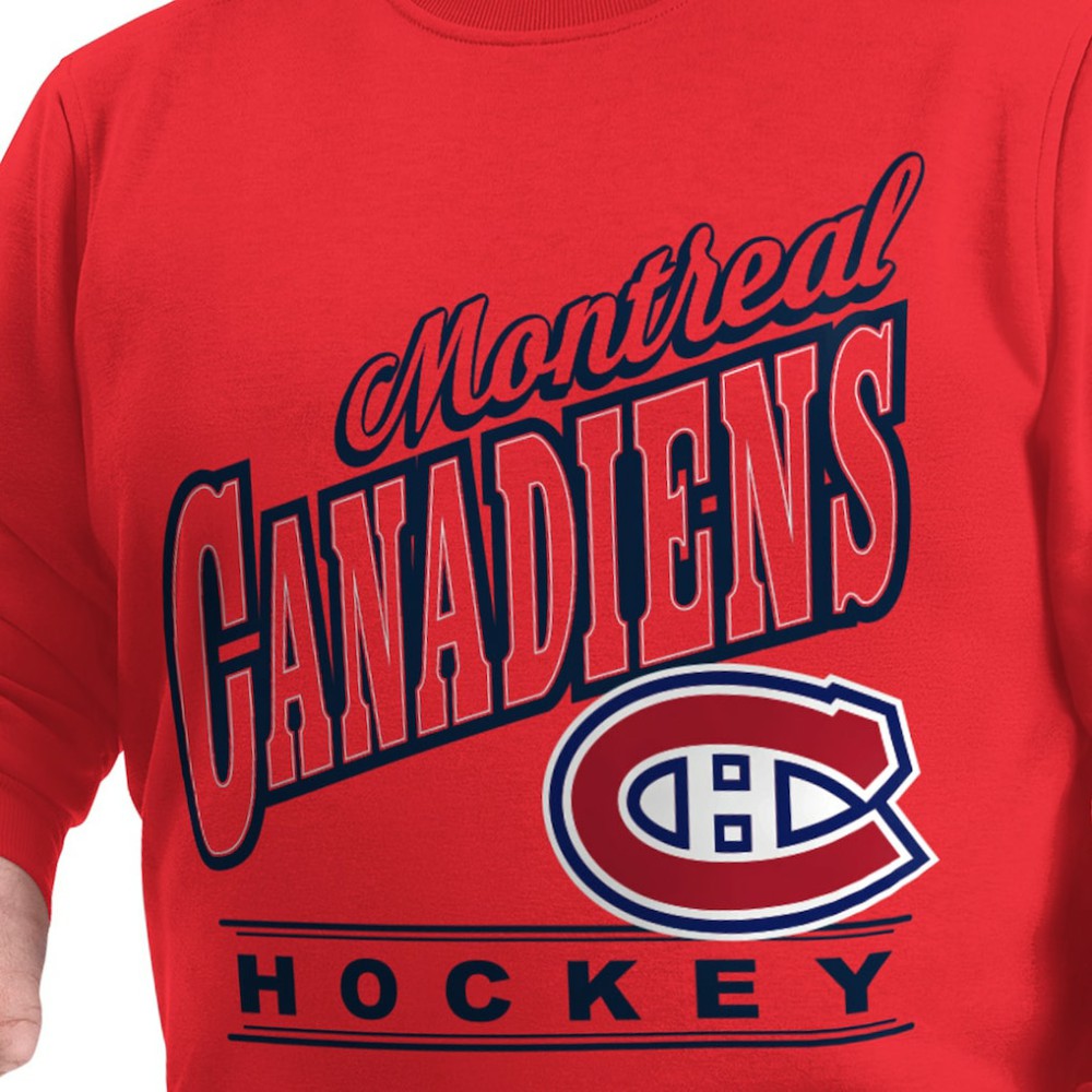 Montreal Canadiens G-III Sports by Carl Banks Adaptive Headliner Fleece Sweatshirt Red