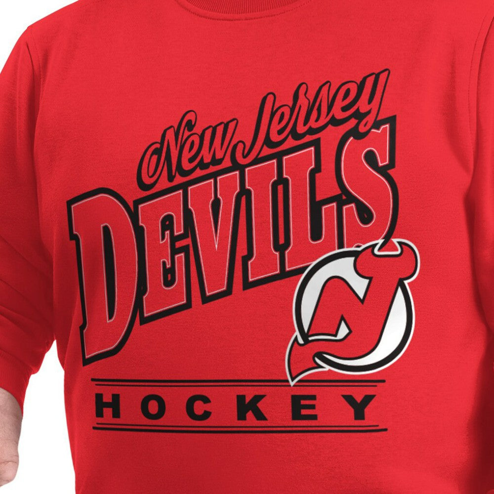 New Jersey Devils G-III Sports by Carl Banks Adaptive Headliner Fleece Sweatshirt Red
