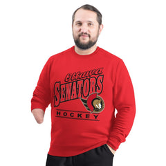 Ottawa Senators G-III Sports by Carl Banks Adaptive Headliner Fleece Sweatshirt Red