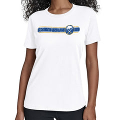 Buffalo Sabres Starter Women's Team Stripe T-Shirt White