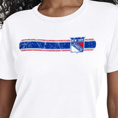 New York Rangers Starter Women's Team Stripe T-Shirt White