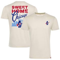 Chicago Cubs Sportiqe Unisex Sweet Home Chicago Comfy Tri-Blend Jersey T-Shirt Cream