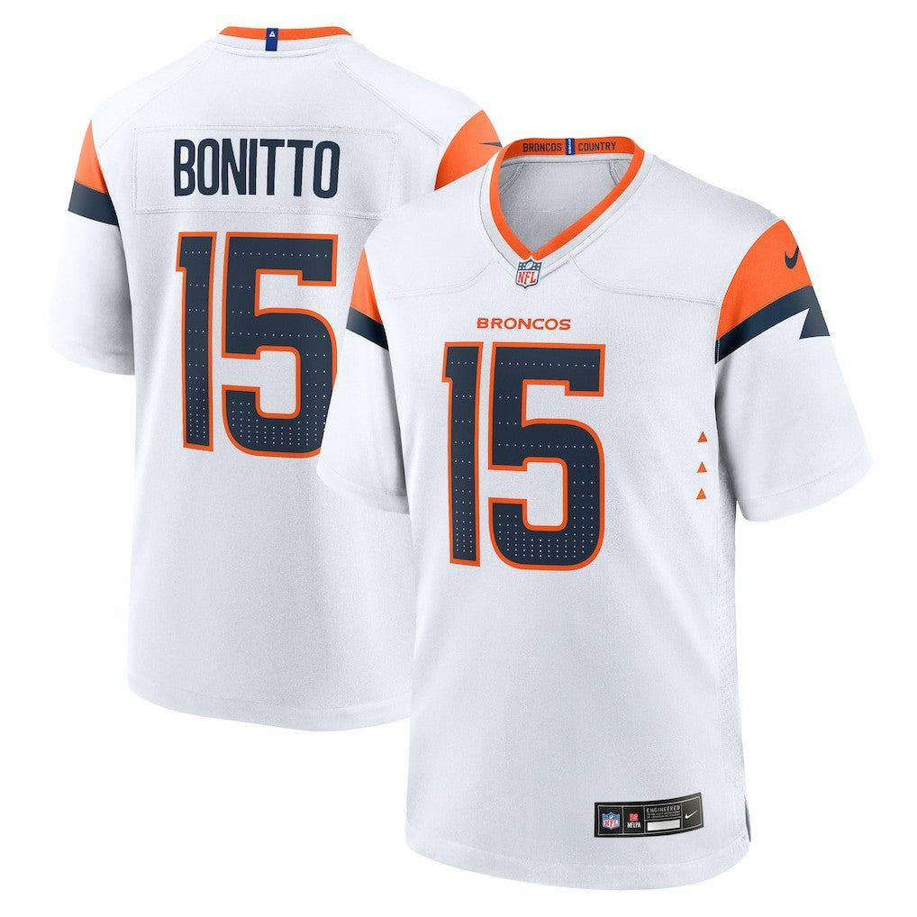 Nik Bonitto Denver Broncos Game Jersey - White
