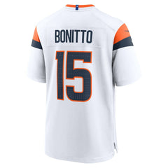 Nik Bonitto Denver Broncos Game Jersey - White