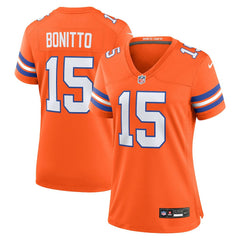 Nik Bonitto Denver Broncos Women's Alternate 2 Mile High Collection 1977 Throwback Game Jersey - Orange