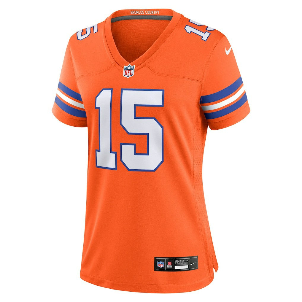 Nik Bonitto Denver Broncos Women's Alternate 2 Mile High Collection 1977 Throwback Game Jersey - Orange