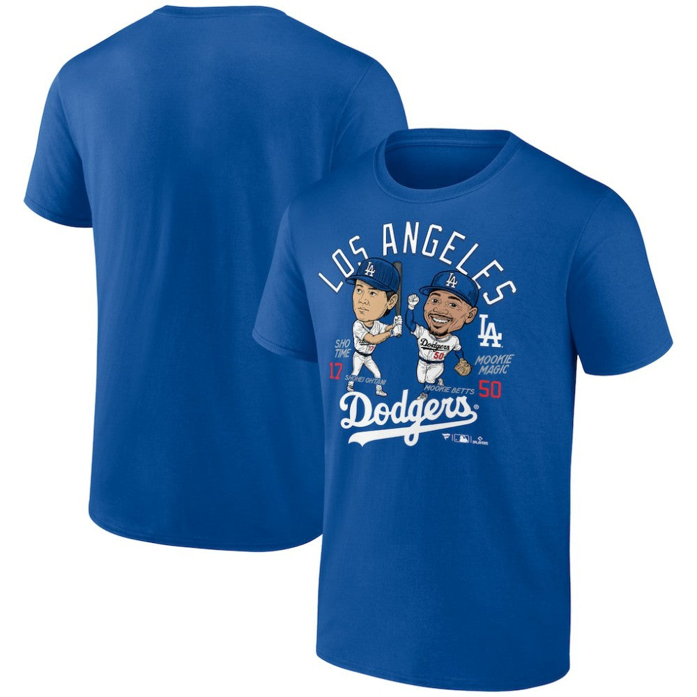 Mookie Betts & Shohei Ohtani Los Angeles Dodgers Player Duo T-Shirt Royal