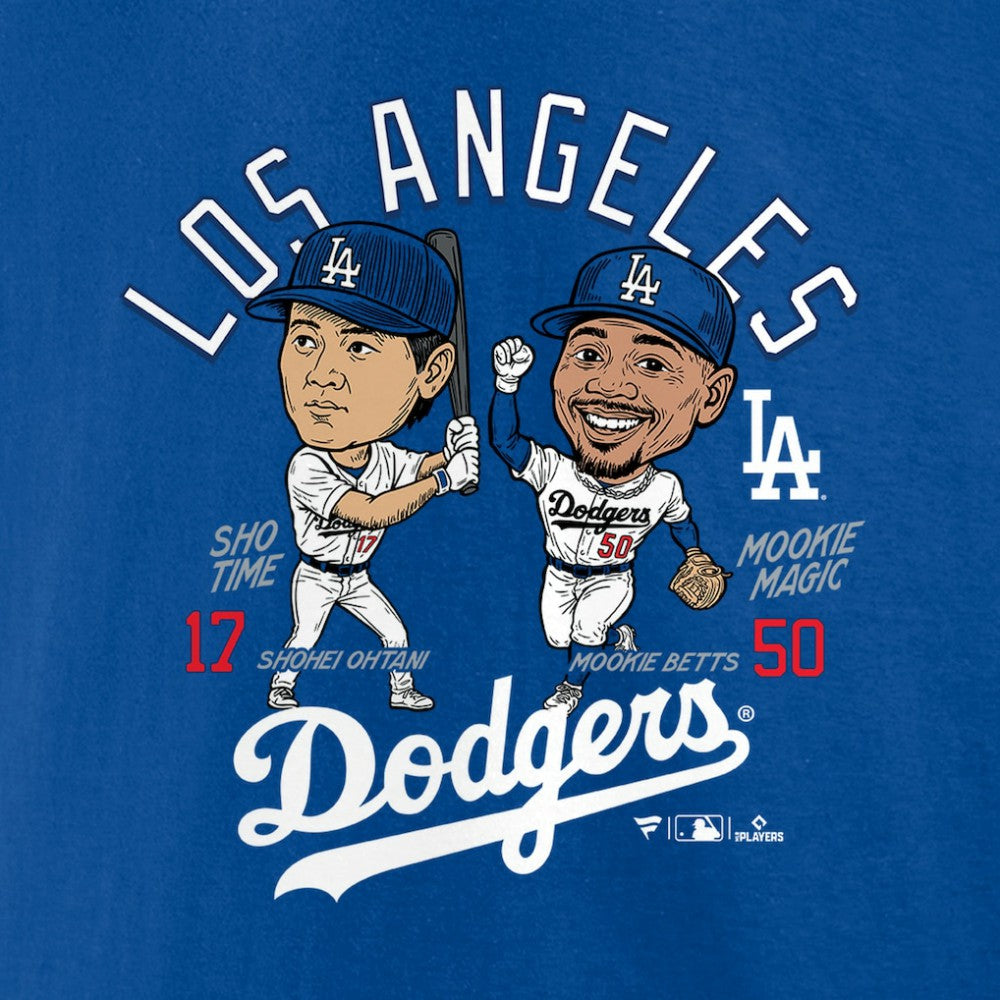 Mookie Betts & Shohei Ohtani Los Angeles Dodgers Player Duo T-Shirt Royal