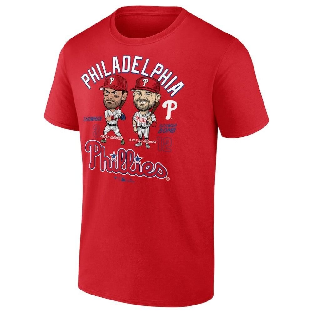 Bryce Harper & Kyle Schwarber Philadelphia Phillies Player Duo T-Shirt Red