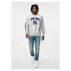 New York Yankees Champion Reverse Weave Chenille Sweatshirt Gray