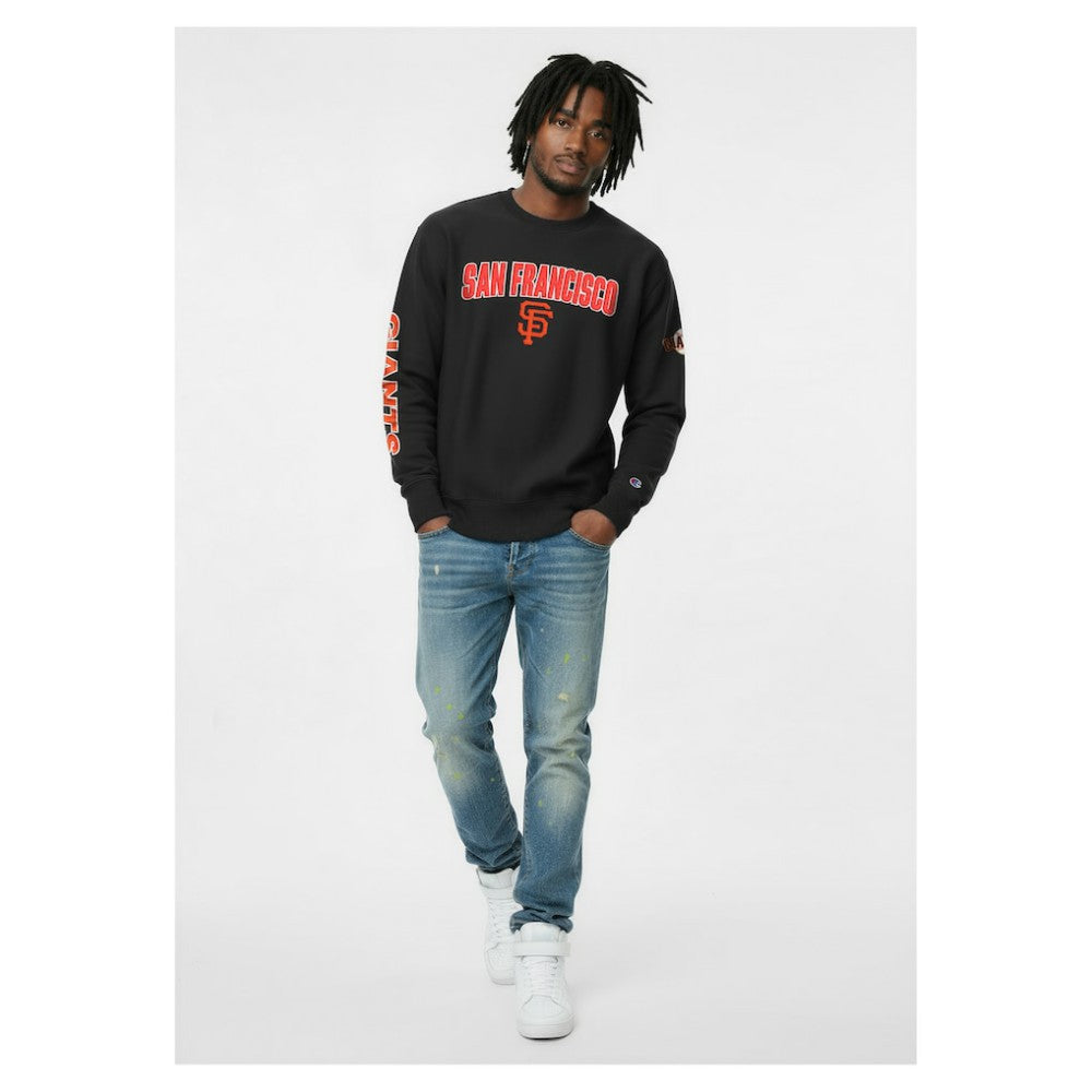 San Francisco Giants Champion Reverse Weave Chenille Sweatshirt Black