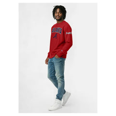 Atlanta Braves Champion Reverse Weave Chenille Sweatshirt Red