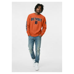 Detroit Tigers Champion Reverse Weave Chenille Sweatshirt Orange
