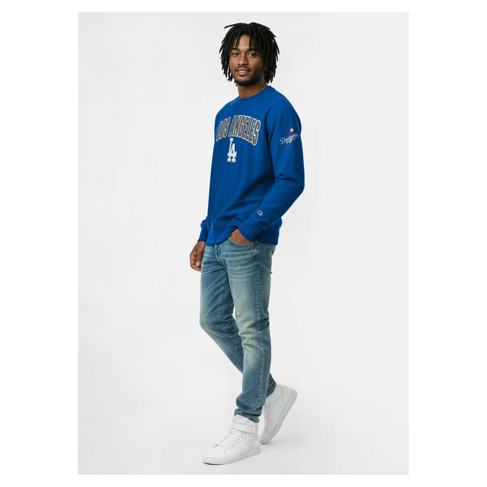 Los Angeles Dodgers Champion Reverse Weave Chenille Sweatshirt Royal