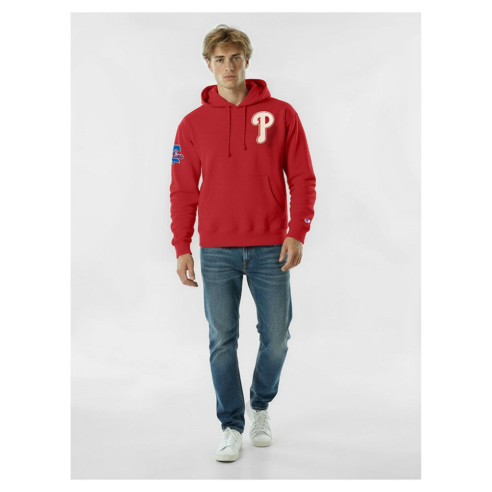 Philadelphia Phillies Champion Reverse Weave Chenille Hoodie Red