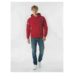 Atlanta Braves Champion Reverse Weave Chenille Hoodie Red