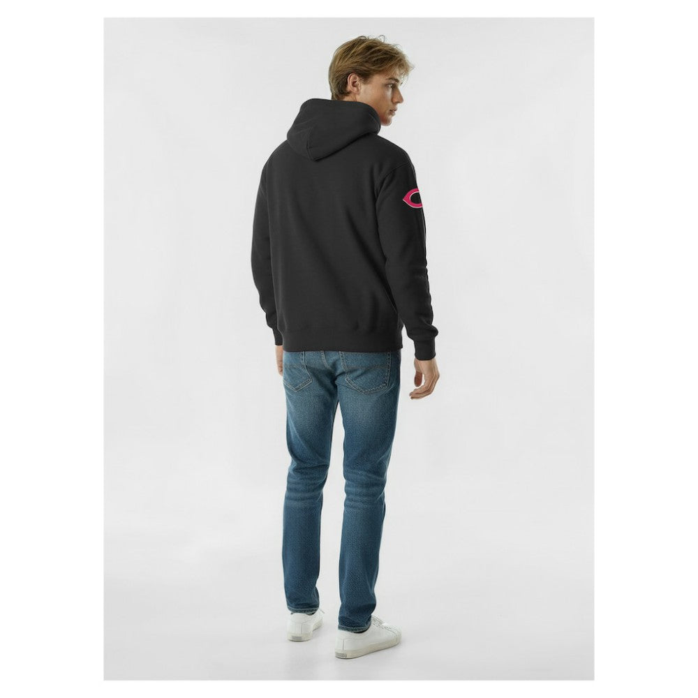 Cincinnati Reds Champion Reverse Weave Chenille Hoodie Black
