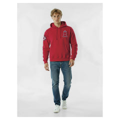 Los Angeles Angels Champion Reverse Weave Chenille Hoodie Red