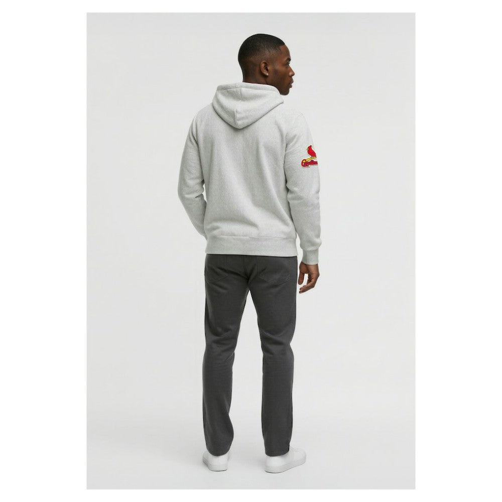 St. Louis Cardinals Champion Reverse Weave Chenille Full-Zip Hoodie Gray