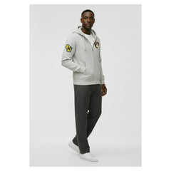 Milwaukee Brewers Champion Reverse Weave Chenille Full-Zip Hoodie Gray